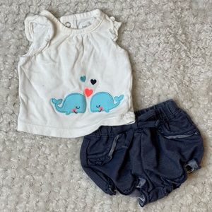2 piece whale set